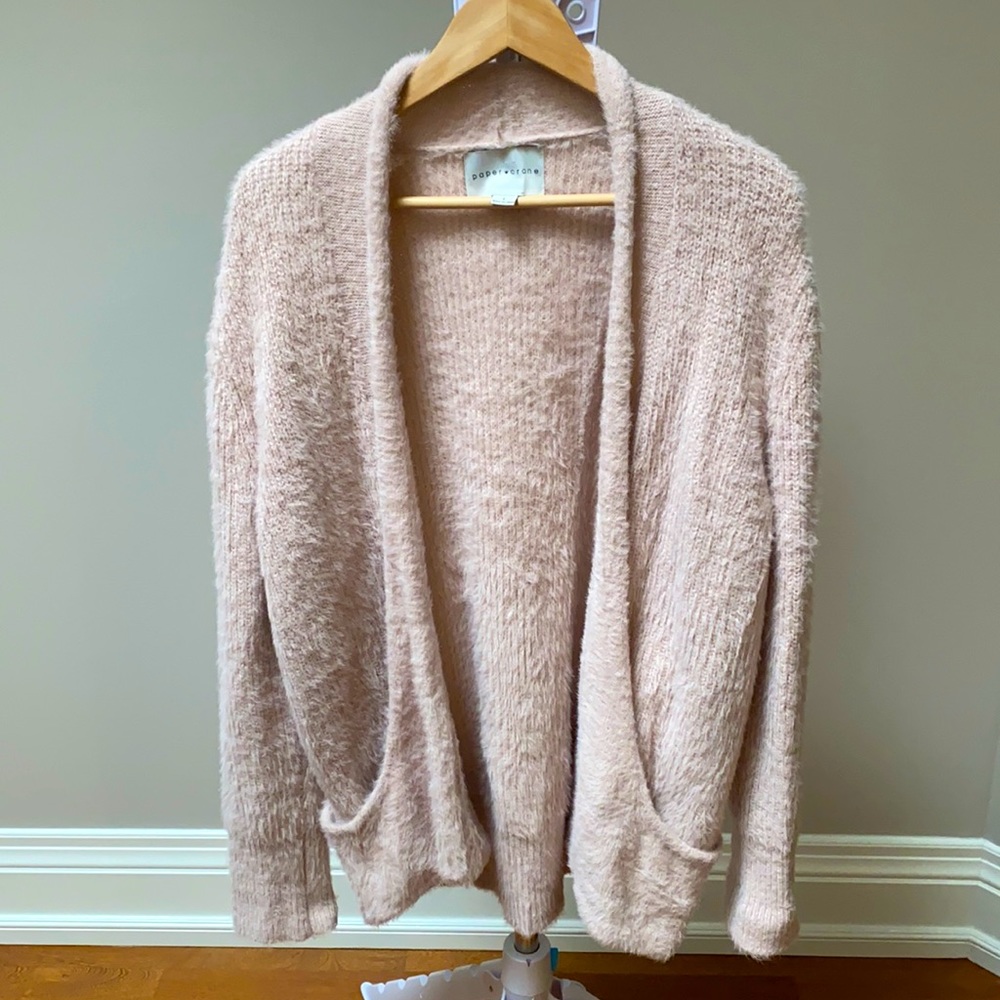 Pink cozy cardigan
